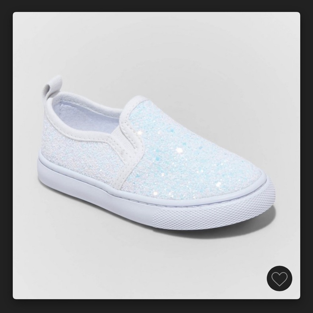 Cat And Jack Toddler Girls’ Madigan Slip On Sneaker White Size 7